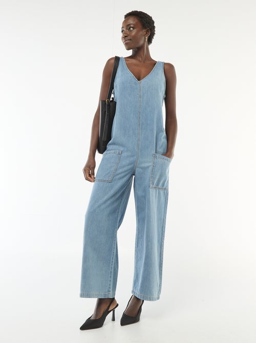 Wijde mouwloze jumpsuit - Kiabi