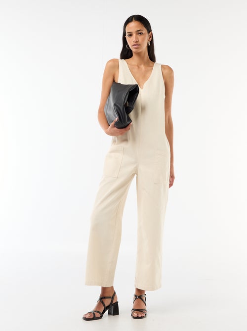 Wijde mouwloze jumpsuit - Kiabi