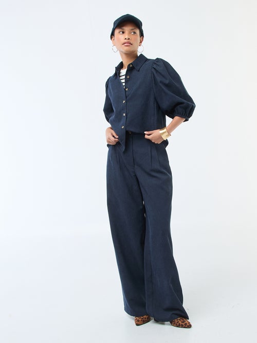 Wijde ribbroek - Kiabi