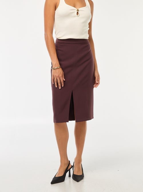 Wijde rok met hoge taille - Kiabi