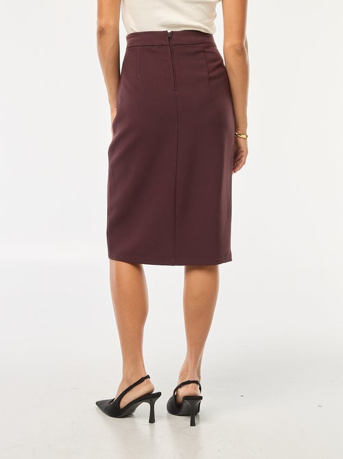 Wijde rok met hoge taille - Kiabi