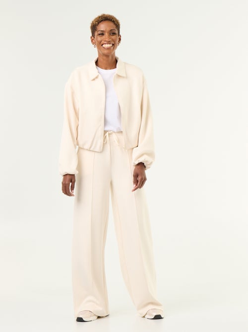 Wijde soft touch-broek - Kiabi