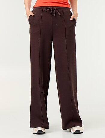 Wijde soft touch-broek