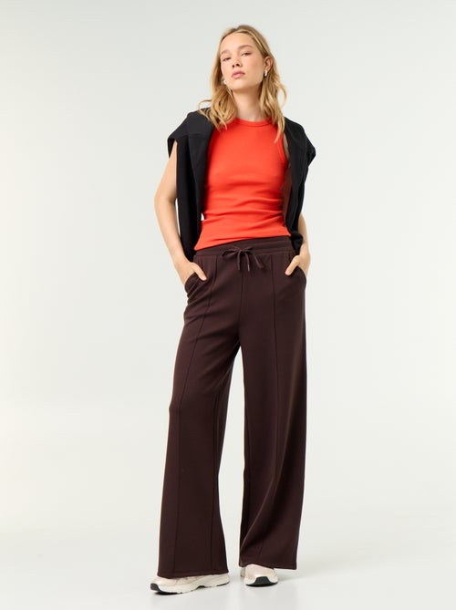 Wijde soft touch-broek - Kiabi