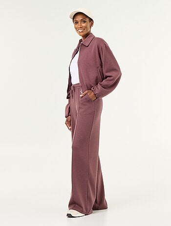 Wijde soft touch-broek