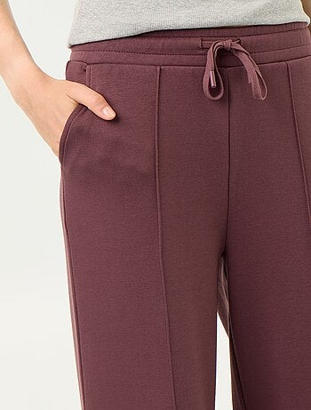 Wijde soft touch-broek