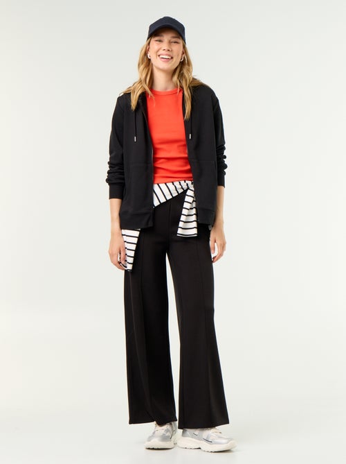 Wijde soft touch-broek - Kiabi