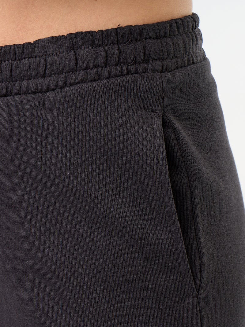 Wijde sporttraining van zware tricot Zwart - Kiabi