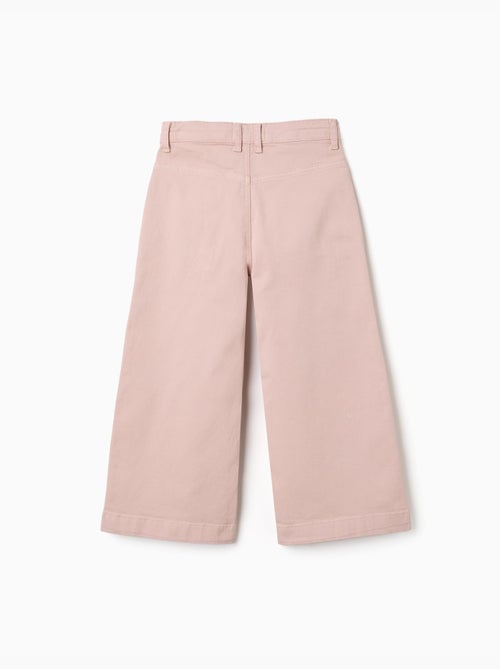 Wijde twill broek met voorzakken - Kiabi Wijde twill broek met voorzakken - Kiabi
