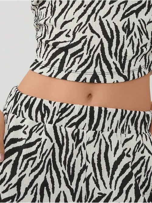 Wijde zebraprint broek - Kiabi Wijde zebraprint broek - Kiabi