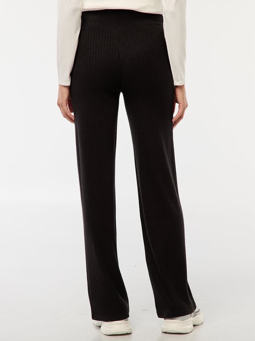 Wijde zwangerschapsbroek van ribstof - Kiabi