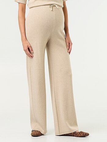 Wijde zwangerschapsbroek van ribtricot