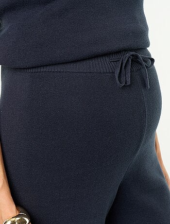 Wijde zwangerschapsbroek van ribtricot