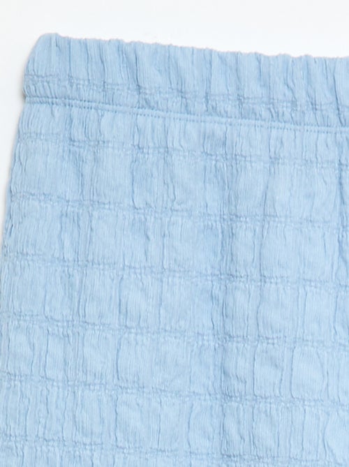 Wijdvallende broek van stretch tricot - Kiabi