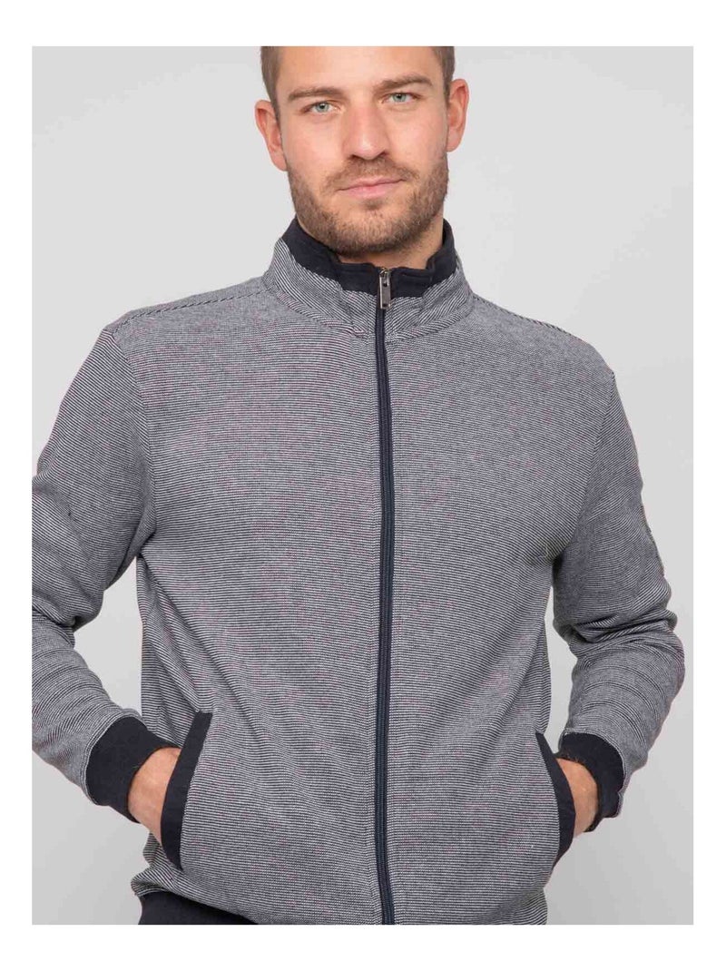 Wilohan vest met ritssluiting Marineblauw - Kiabi