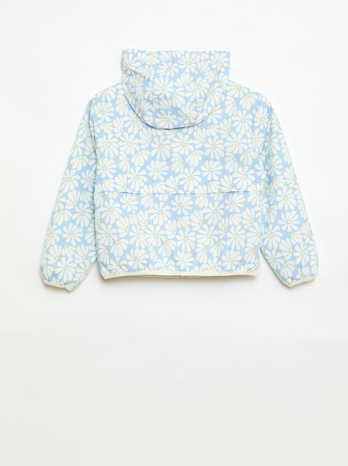 Windjack met capuchon en motief - Kiabi