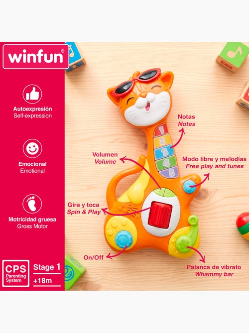 Winfun chaton guitare pour enfants +18 mois - Kiabi Winfun chaton guitare pour enfants +18 mois - Kiabi