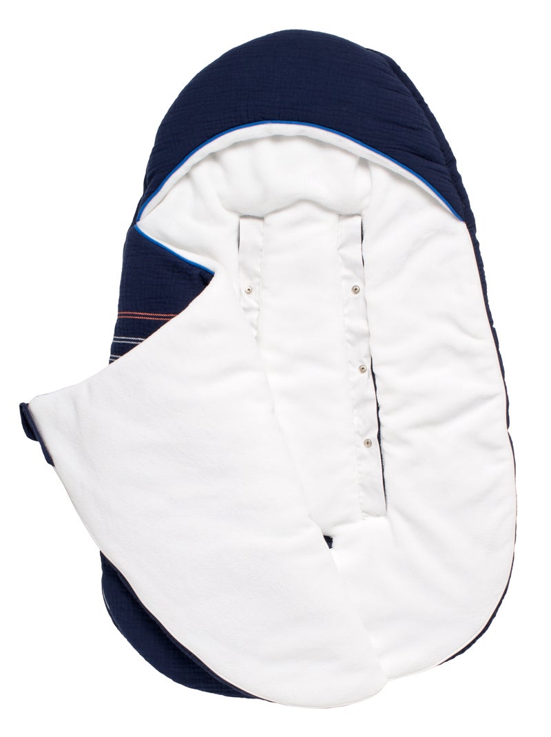 Winter-slaapzakje met 5 sluitingen Blauw - Kiabi