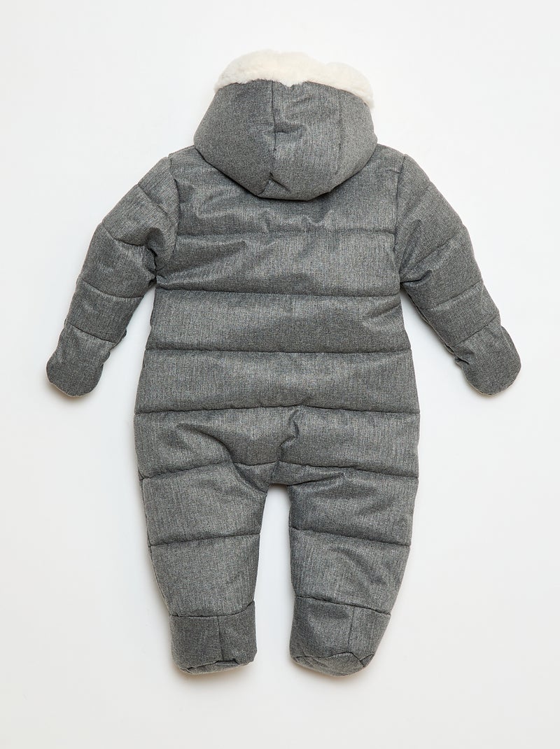 Winterpakje met voering van imitatieschapenvacht Grijs - Kiabi