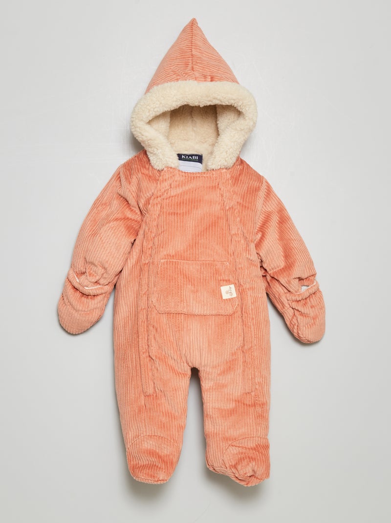 Winterpakje van velours WIT - Kiabi