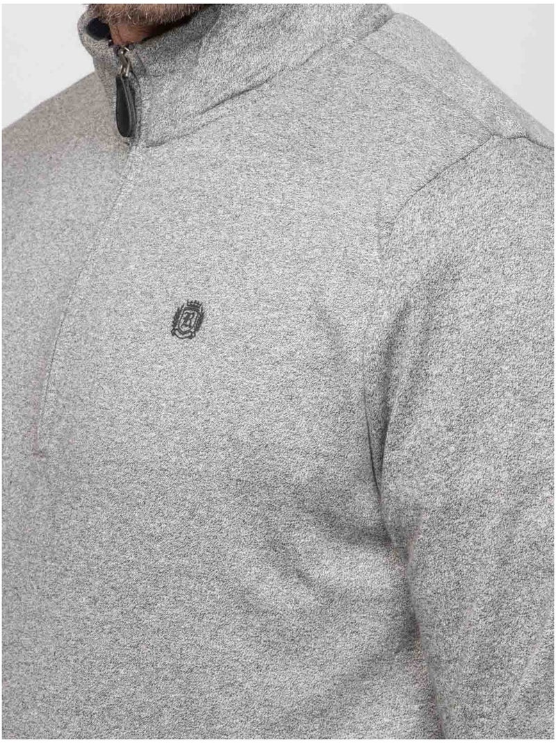 Wiprimo sweatshirt met ritssluiting in de nek Zwart - Kiabi