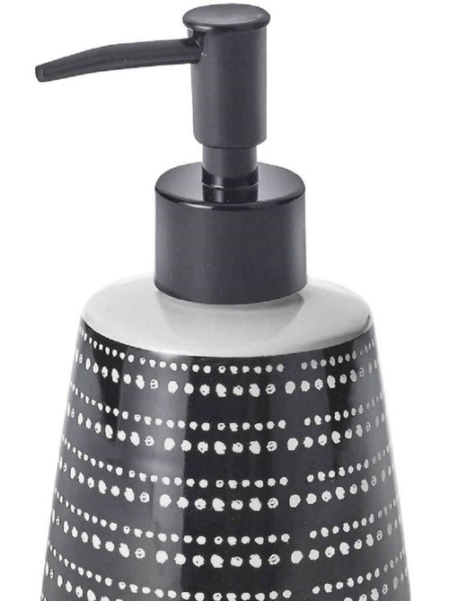 Wit keramische GOTAM zeepdispenser met motieven - countertop – Guy Levasseur - Kiabi Wit keramische GOTAM zeepdispenser met motieven - countertop – Guy Levasseur - Kiabi