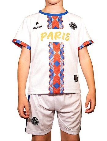 Wit/rood sportset voor kinderen - zone paris