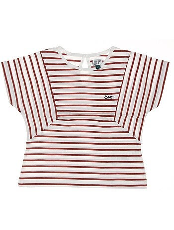 Wit/roze t-shirt voor meisjes - eom tuner