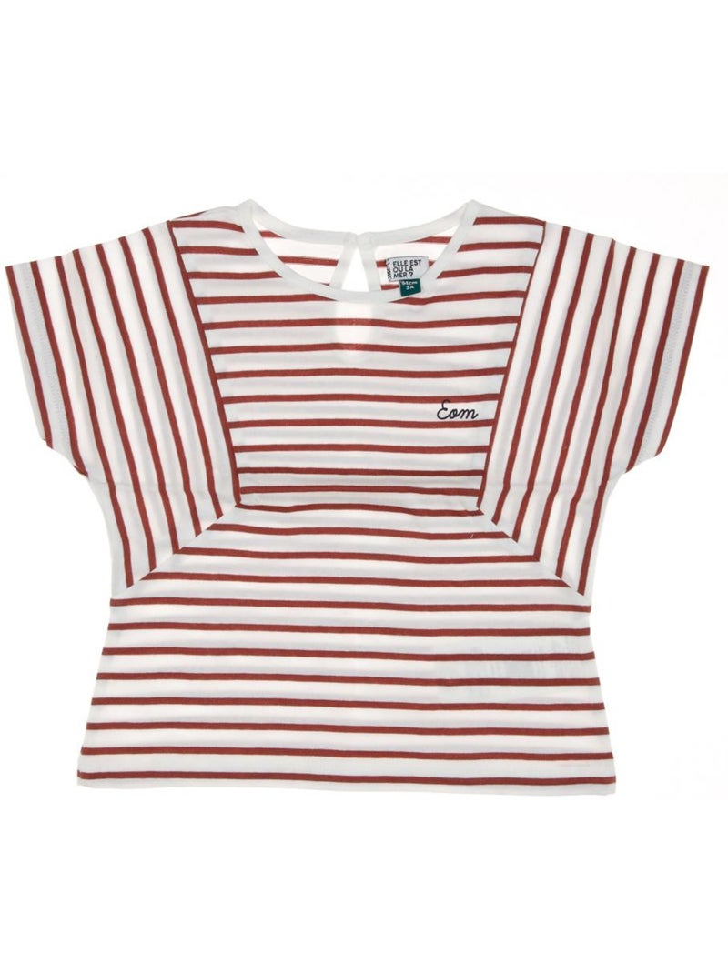 Wit/Roze T-shirt voor Meisjes - EOM Tuner Roze - Kiabi