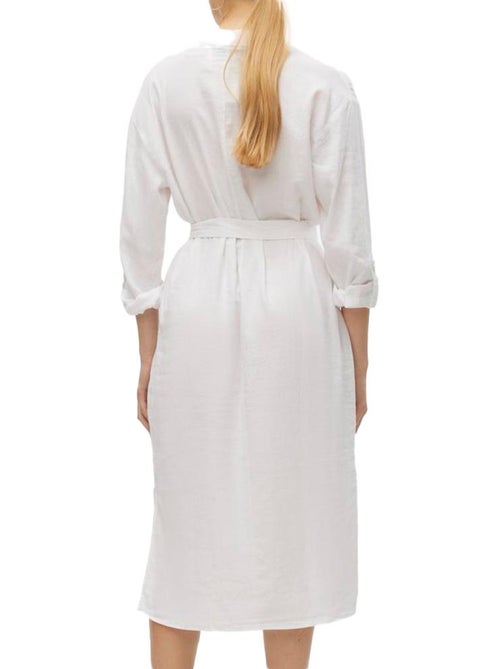 Witte overhemdjurk voor dames - Vero Moda Linn - Kiabi Witte overhemdjurk voor dames - Vero Moda Linn - Kiabi