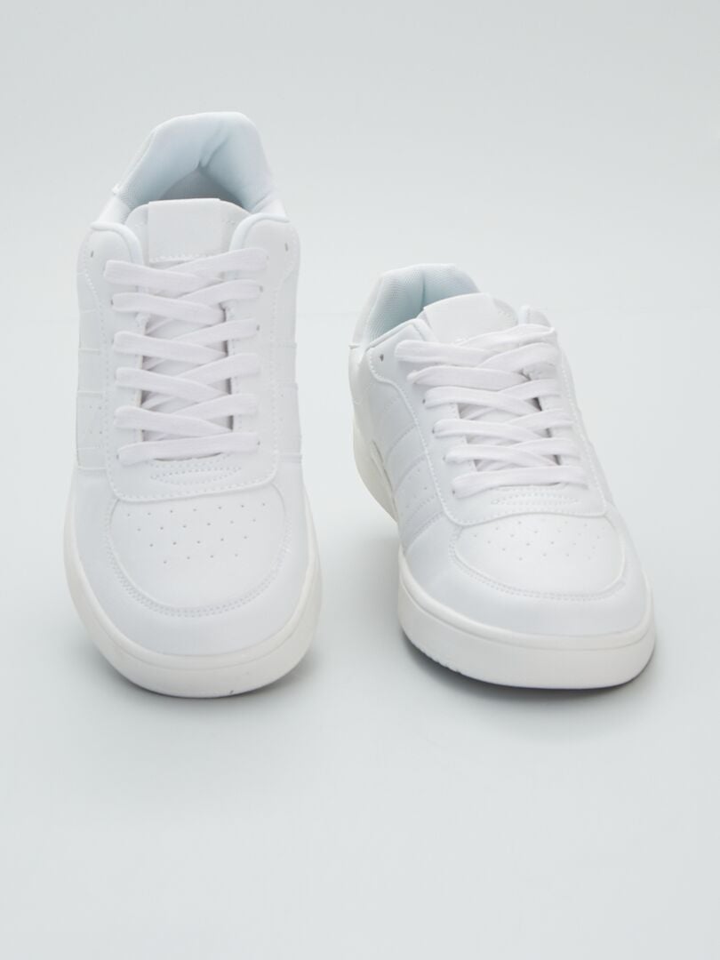 Witte sneakers van gerecyclede stof - wit - Kiabi - 22.00€