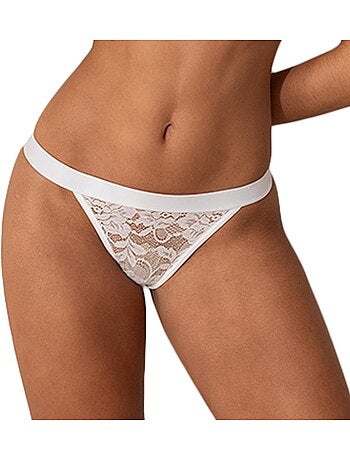Witte tanga slip dames les petites bombes nectar