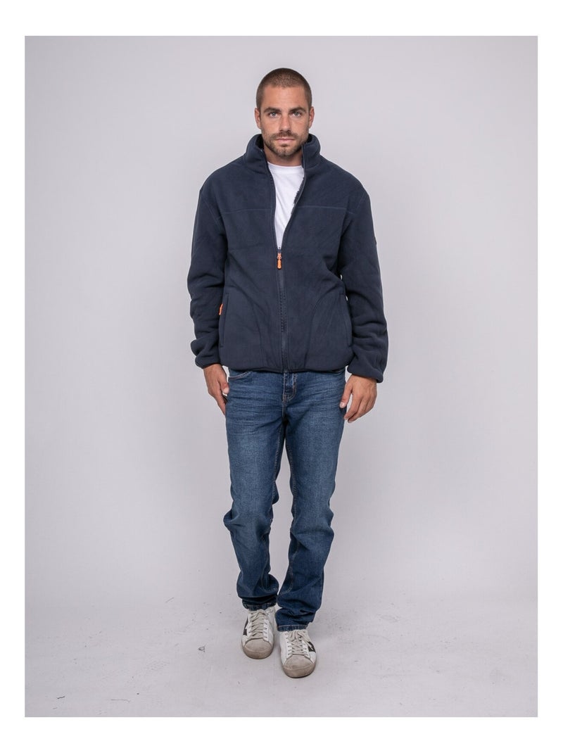 Wogamo omkeerbaar vest Marineblauw - Kiabi