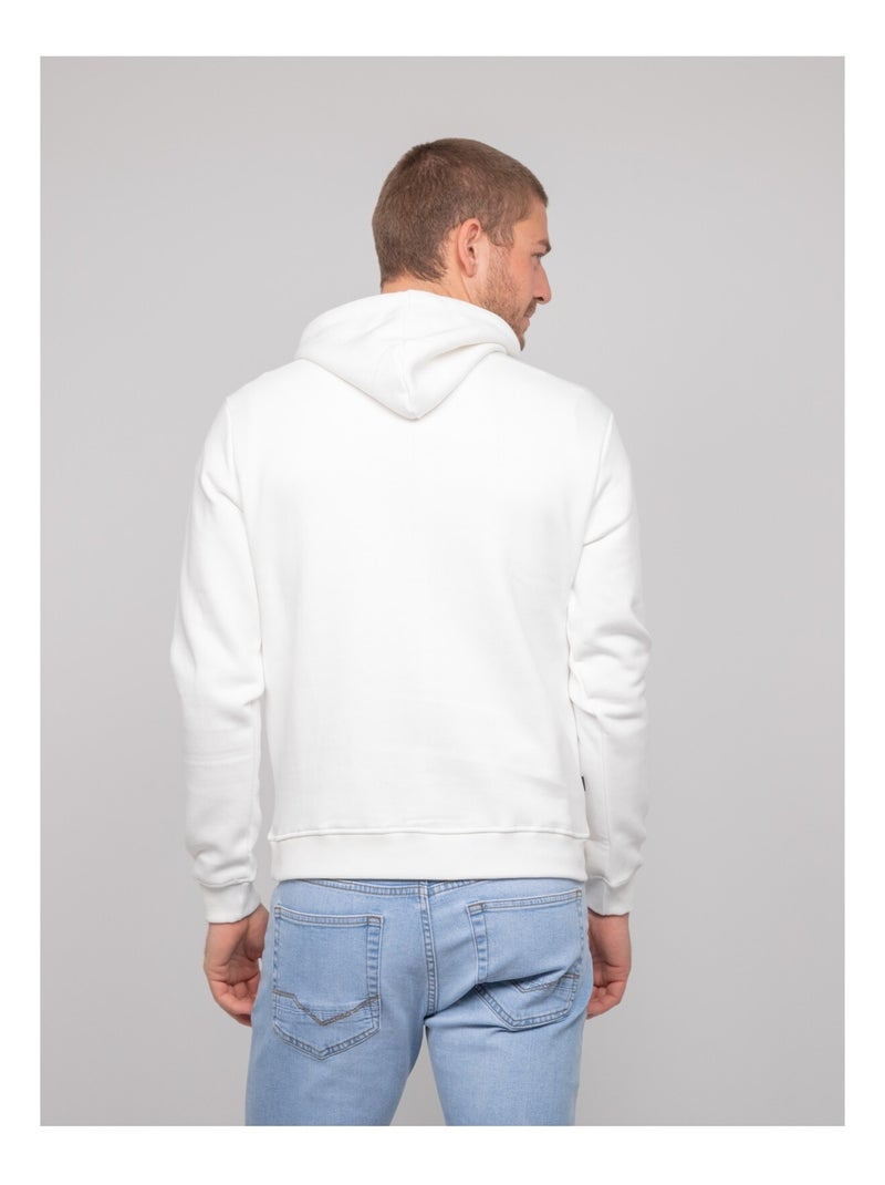 Wolfige katoenen hoodie Ecru - Kiabi