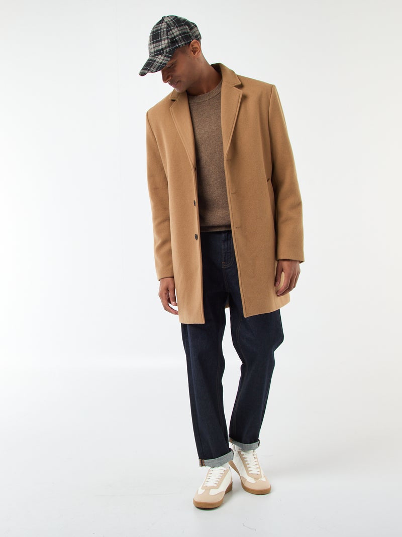 Wollen trui met ronde hals Biege - Kiabi