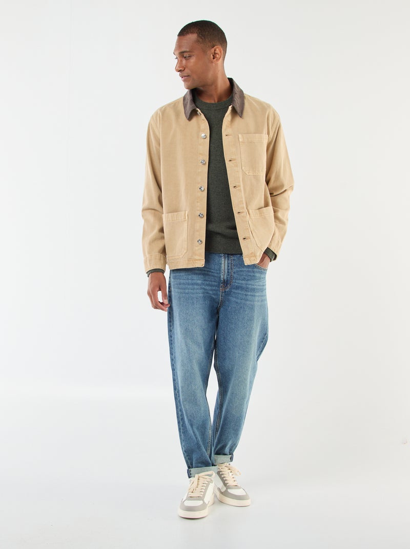 Wollen trui met ronde hals Blauw - Kiabi