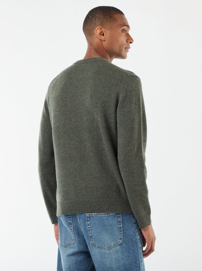 Wollen trui met ronde hals Blauw - Kiabi