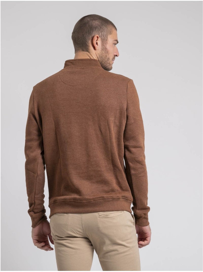 Wompou coltrui met rits Caramelbruin - Kiabi