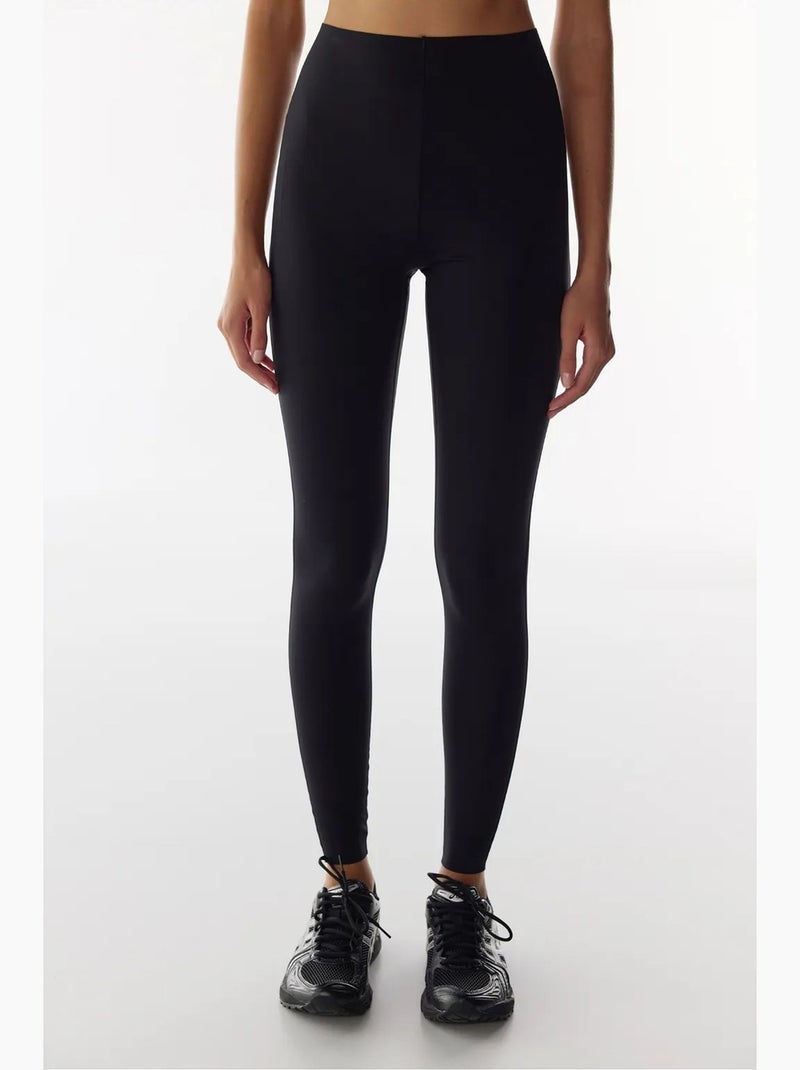 Wonder hoge ondersteuning corrigerende hoge taille back lock stitched lange legging penti Zwart - Kiabi