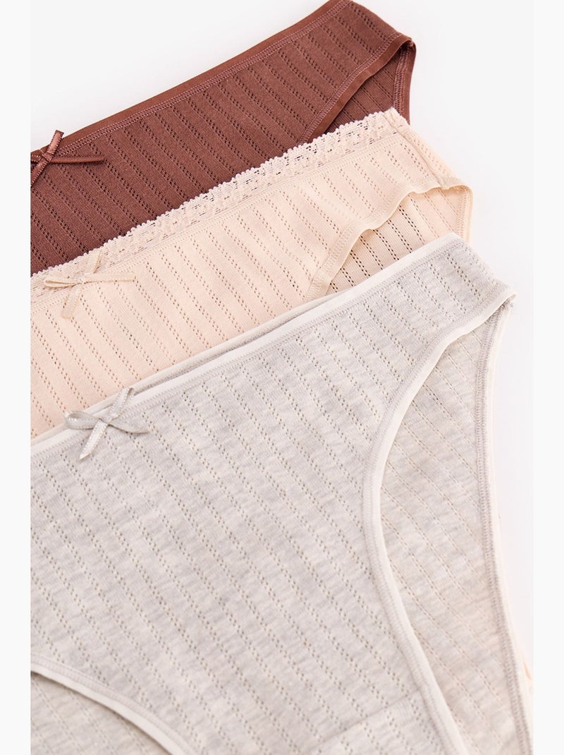 Woody pointel slip penti Grijs Bruin - Kiabi
