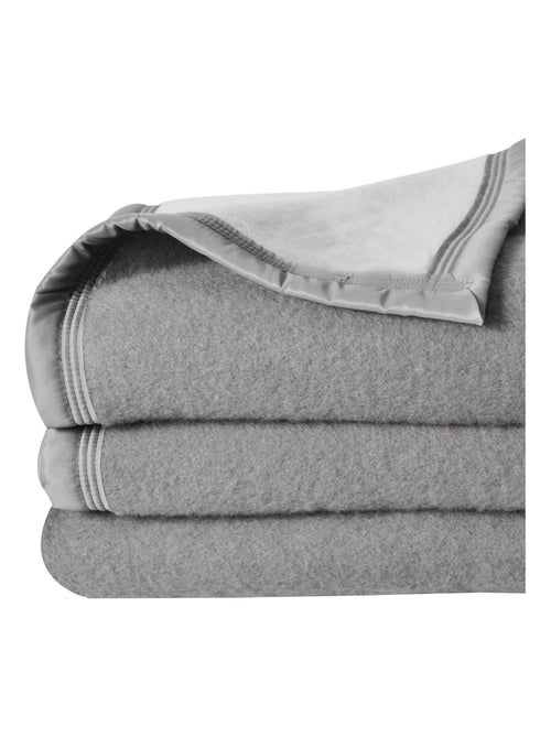 Woolmark dubbelzijdige deken - Kiabi Woolmark dubbelzijdige deken - Kiabi