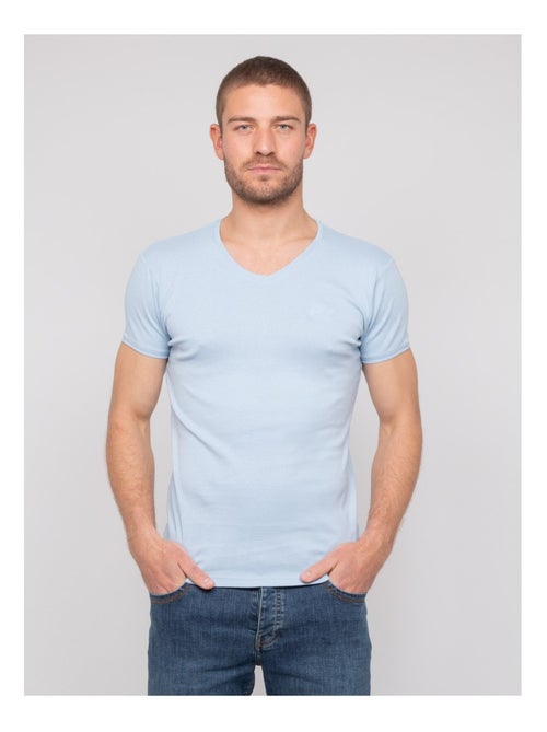 Worko katoenen t-shirt met v-hals - Kiabi Worko katoenen t-shirt met v-hals - Kiabi