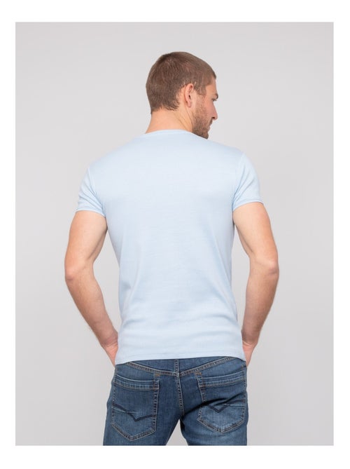 Worko katoenen t-shirt met v-hals - Kiabi Worko katoenen t-shirt met v-hals - Kiabi
