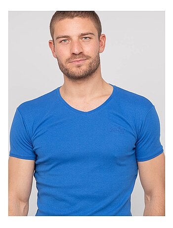 Worko katoenen t-shirt met v-hals