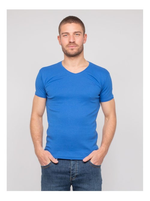 Worko katoenen t-shirt met v-hals - Kiabi Worko katoenen t-shirt met v-hals - Kiabi