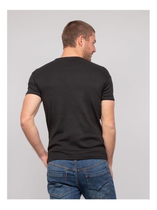 Worko katoenen t-shirt met v-hals - Kiabi Worko katoenen t-shirt met v-hals - Kiabi