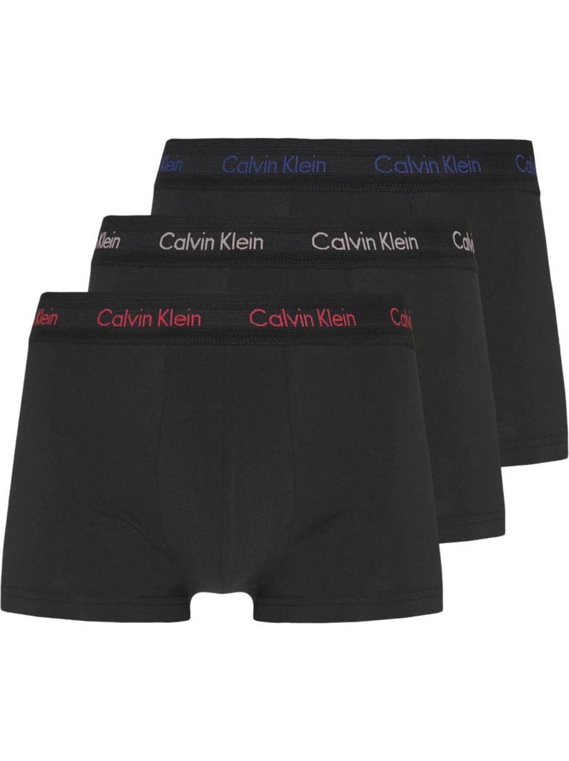 x3 Boxers Homme Calvin Klein Noir / Vert / Rouge - Kiabi