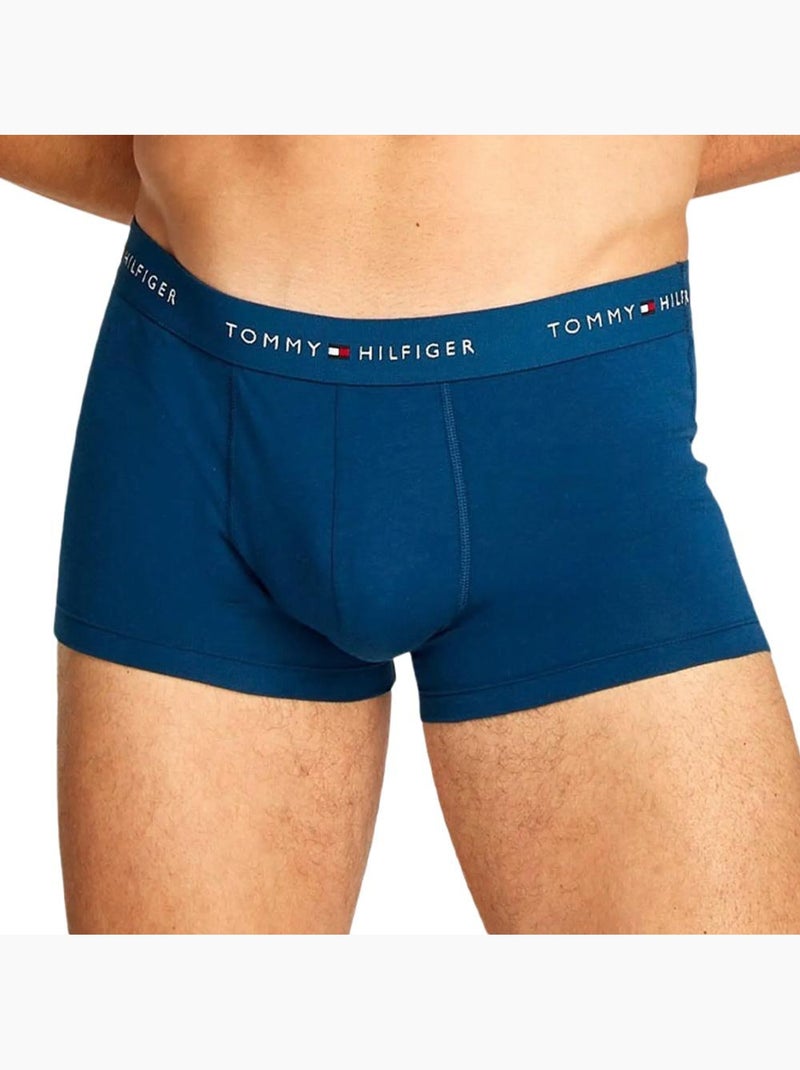 X3 Boxers Homme Tommy Hilfiger 3p Trunk Dtm Bleu - Kiabi