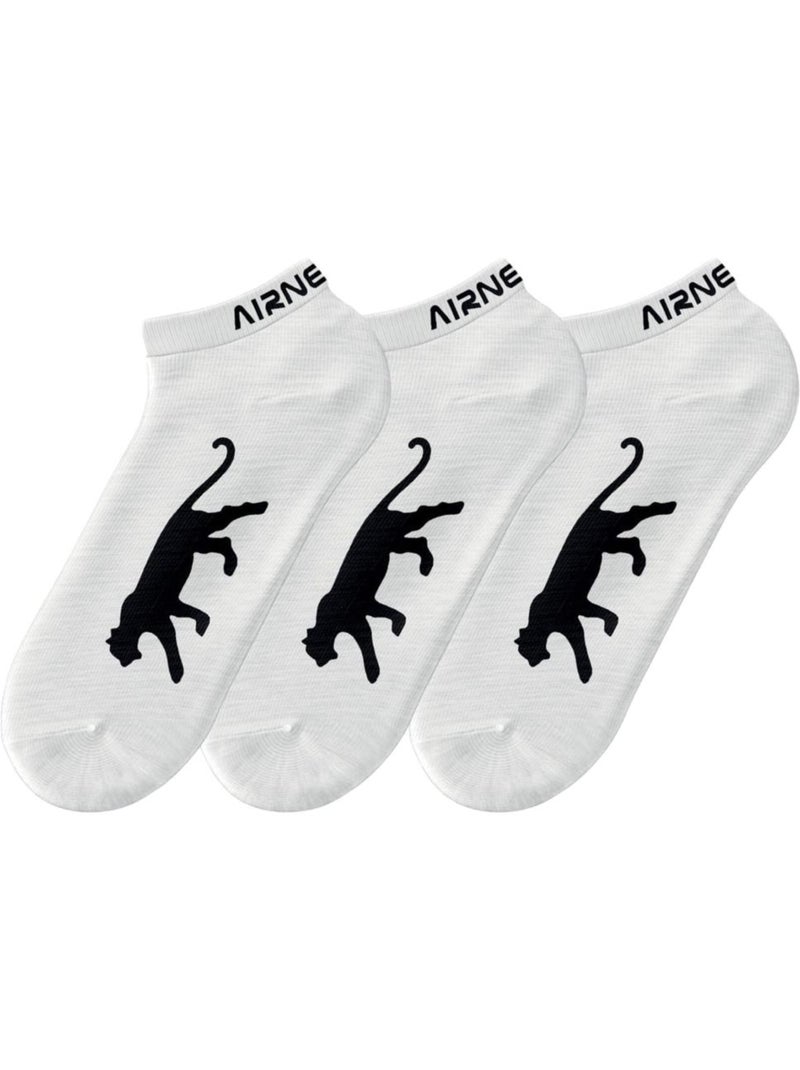 X3 Paires de chaussettes Homme Airness Blanc - Kiabi