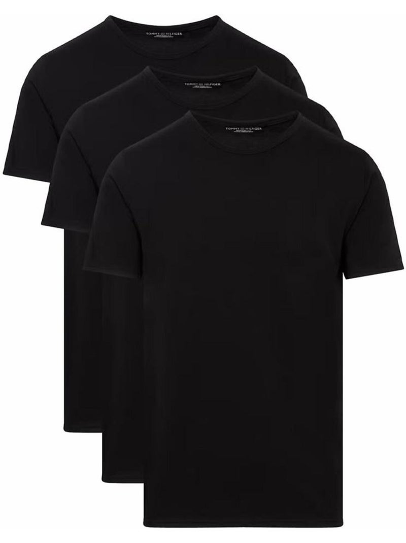 x3 T-Shirts Homme Tommy Hilfiger Noir - Kiabi